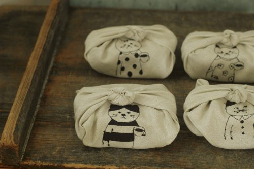 菩品PROP 【倉敷意匠】sennokoto 刺繡便當包巾 4款