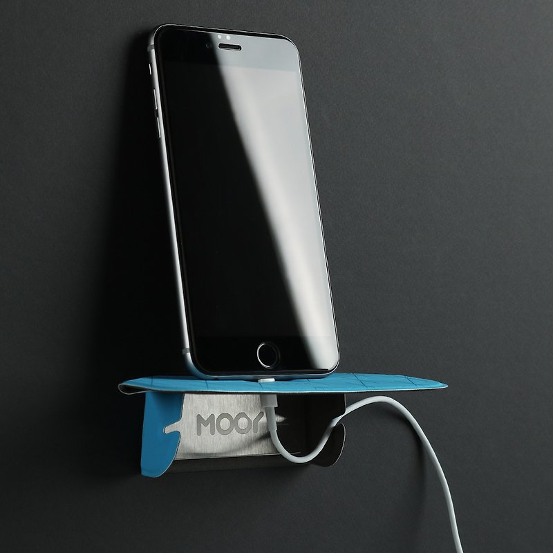 Plank 2.0 小力士磁吸辦公置物架 加強版-藍色 - 收納箱/收納用品 - 矽膠 