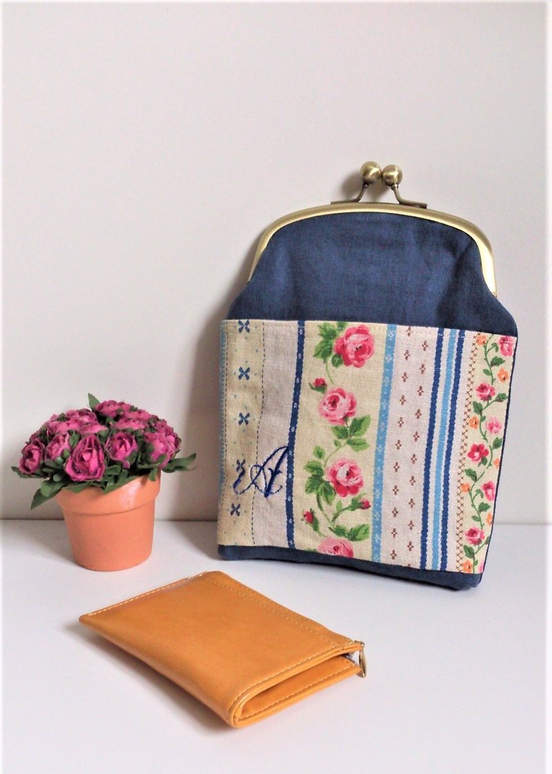 Chalk Bag (Blue Country Floral) - Other - Cotton & Hemp Blue