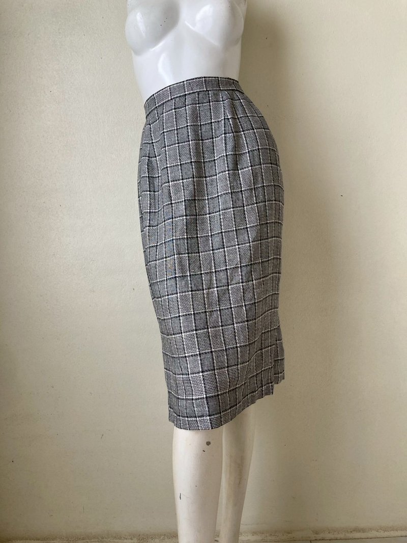 Vintage Yukitoril Linen Pencil Mini Skirt waist 24 - 28 - 裙子/長裙 - 棉．麻 