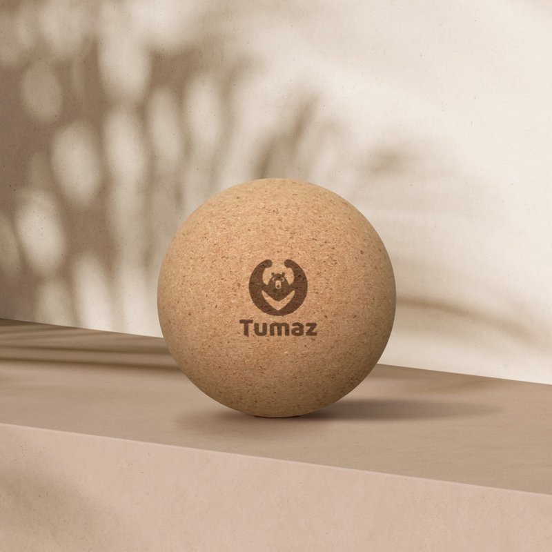 New Arrival Cork Massage Ball - Deep Massage - Fitness Accessories - Cork & Pine Wood Khaki