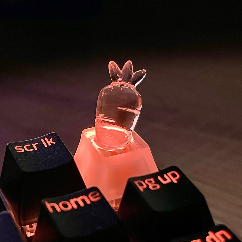 Keycap, carrot, Transparent, Clear, Gaming, Keyboard, cherry MX - Other - Plastic Transparent