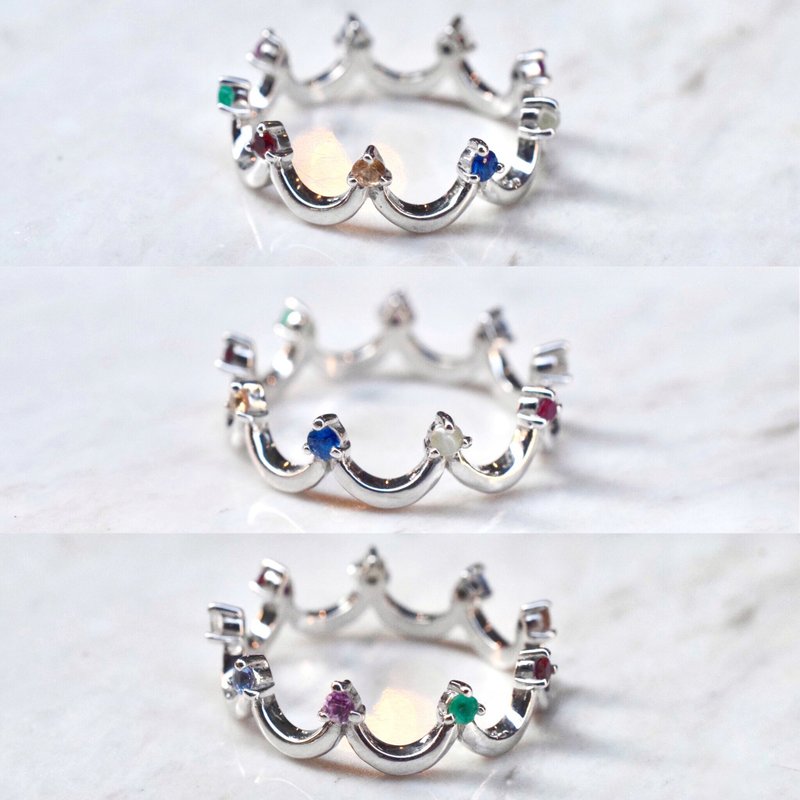 nine jewels ring #minimsignature #minim9luckygems R556 - 戒指 - 純銀 
