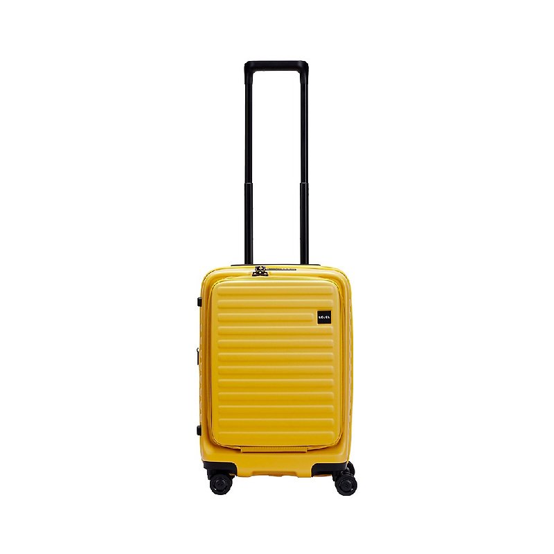 【升級版】【LOJEL】CUBO 21吋前開擴充 防盜拉鍊 登機箱 芥末黃 - 行李箱 / 旅行喼 - 塑膠 黃色