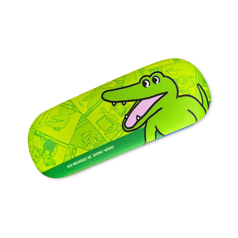 【100 WANI】100 days crocodile officially authorized peripheral products crocodile glasses case - Eyeglass Cases & Cleaning Cloths - Polyester Multicolor