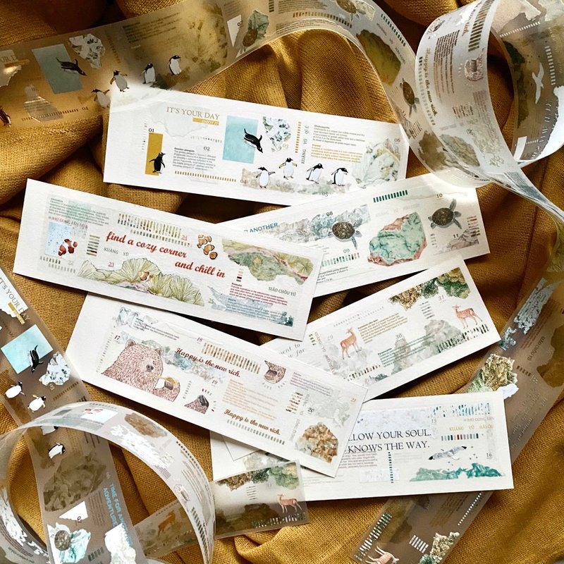 Mineral Island Animal Special Fog PET - Washi Tape - Other Materials 