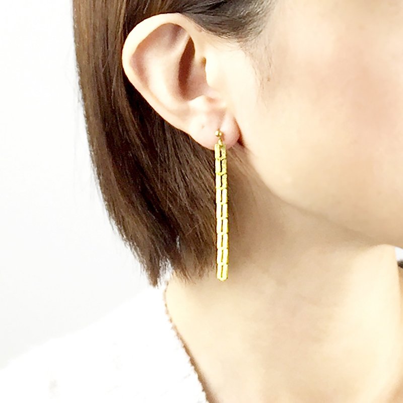 個性鏈型#2 - 耳環/耳夾 - 其他金屬 金色