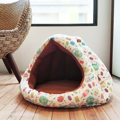 Lucky Me 寵物設計 大暖屋- 好多點心 貓窩 寵物床 寵物睡墊
