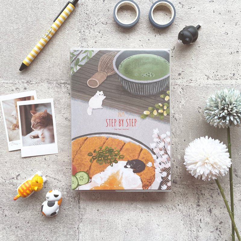 迪夢奇 Step by Step 2023 年計劃 抹茶 - 筆記簿/手帳 - 紙 綠色