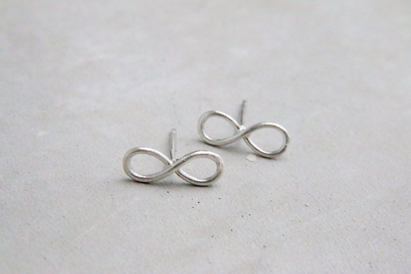 silver earring 0782 infinite - Earrings & Clip-ons - Sterling Silver Silver