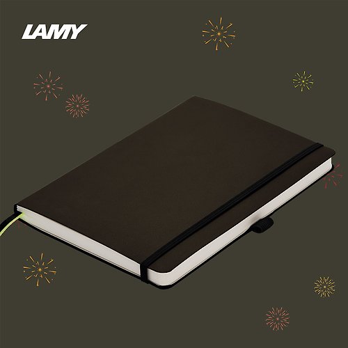 LAMY TAIWAN 官方旗艦館 【客製服務】LAMY 鋼筆用軟式A6筆記本 / notebook 狩獵系列 深灰