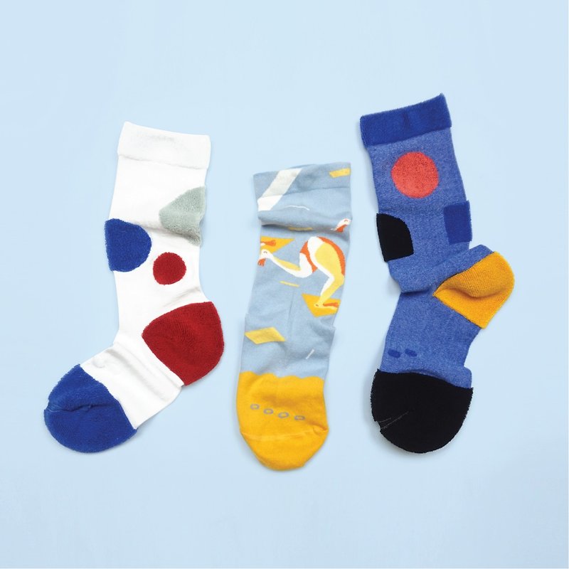 Mix Socks Gift Box 3 in 1 - Socks - Cotton & Hemp Blue