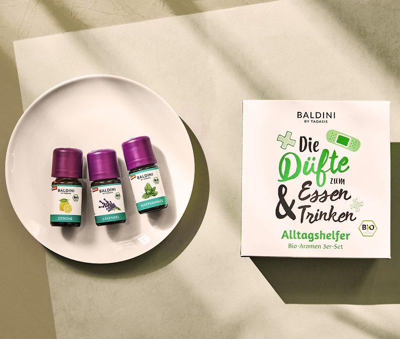 BALDINI Daily Helper 3 Piece Organic Essential Oil Set Die Düfte zum Essen - Fragrances - Glass 