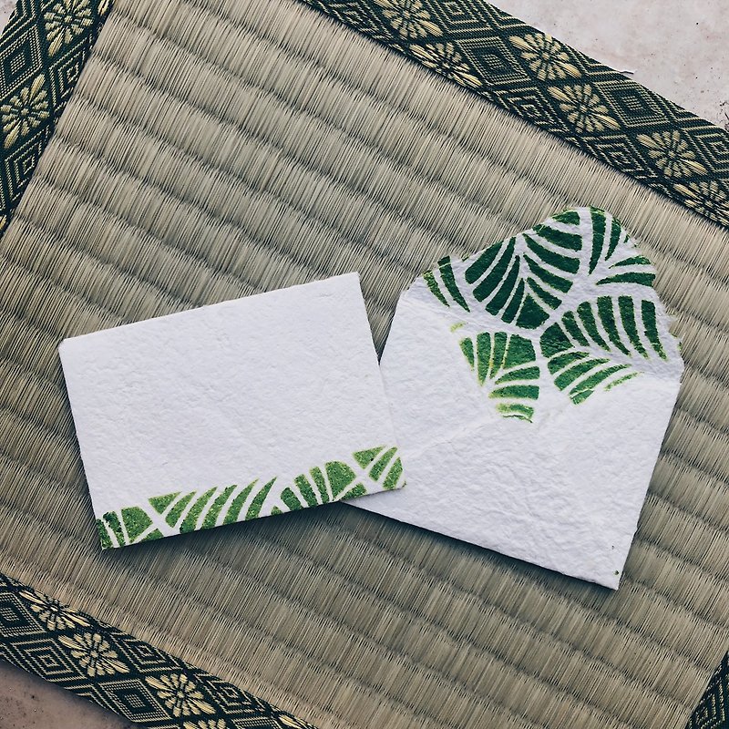 Hyakumono Stencil printing envelopes- Forest (3 set) - Envelopes & Letter Paper - Paper White