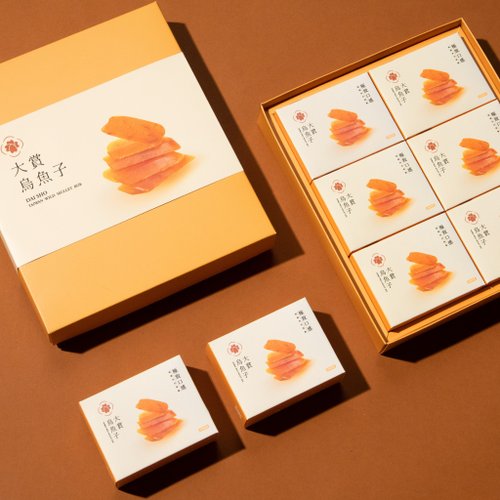 大賞烏魚子 野生一口烏經典禮盒(175g/24入) 精緻典雅 品