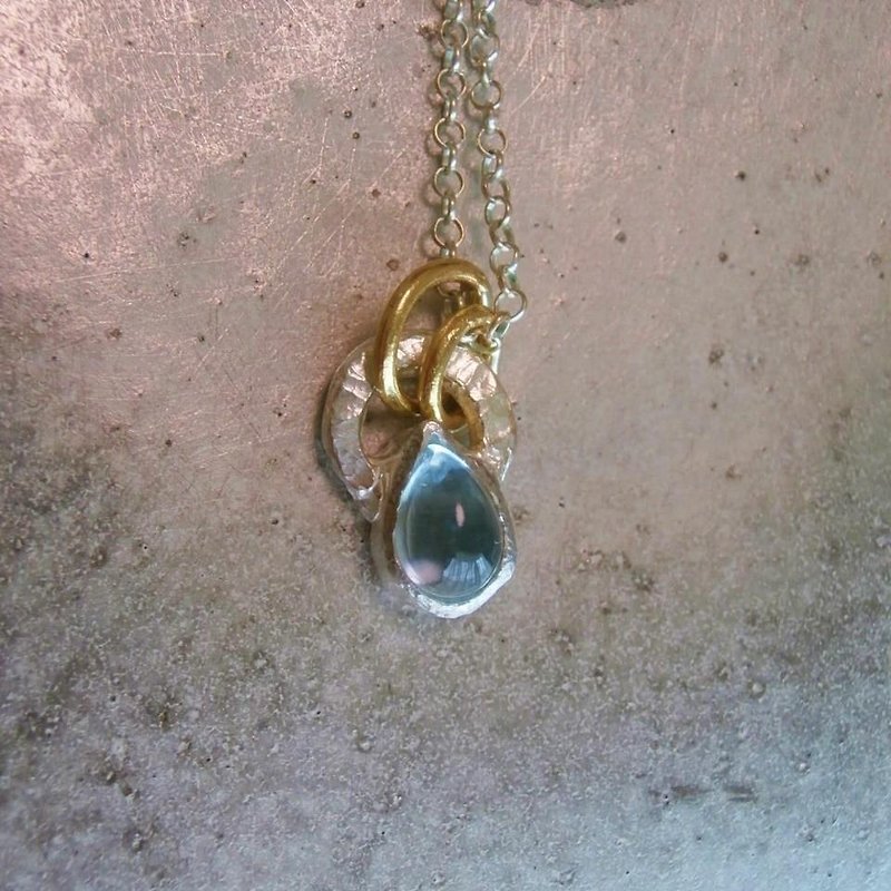 Blue topaz pendant - Necklaces - Gemstone Blue