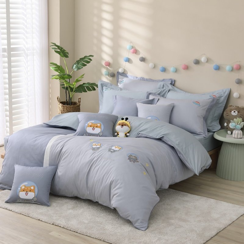 柴語錄-床包兩用被組-宇宙太空2.0-正版授權-台灣製造 - 寢具/床單/被鋪 - 棉．麻 