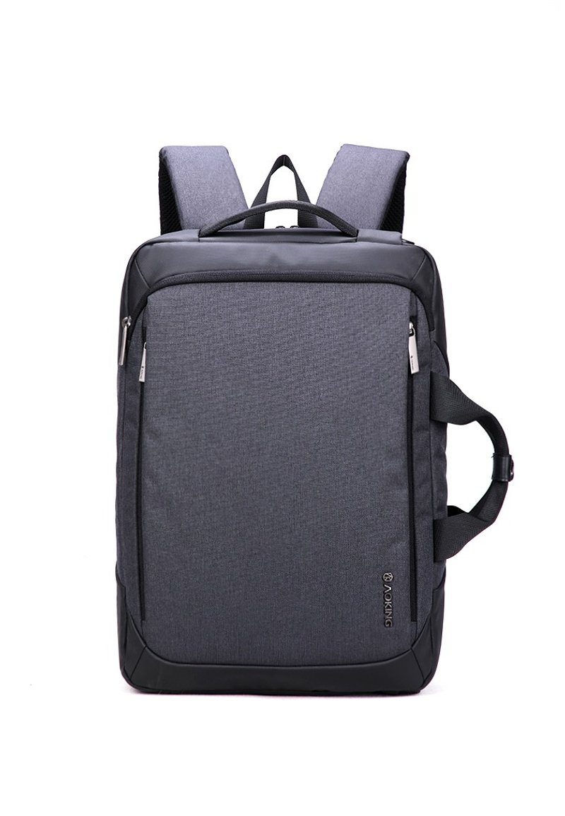 AOKING 商務筆電背包公事包 SN86099 灰色 - 後背包/背包/書包 - 聚酯纖維 灰色