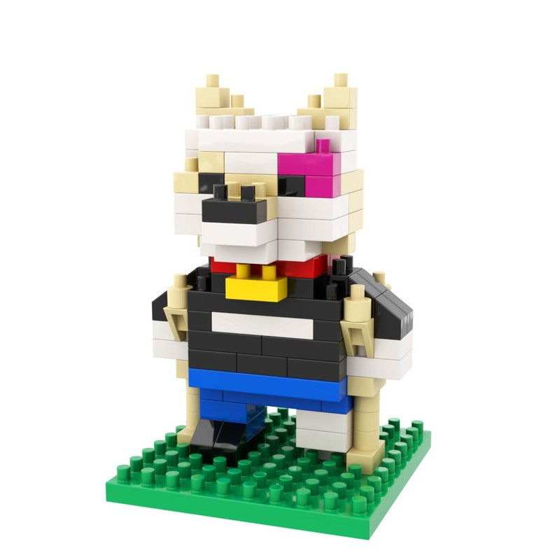 Archbrick Japan Shiba Inu - Injured Version Pixel Brick Nanoblock - บอร์ดเกม - พลาสติก หลากหลายสี