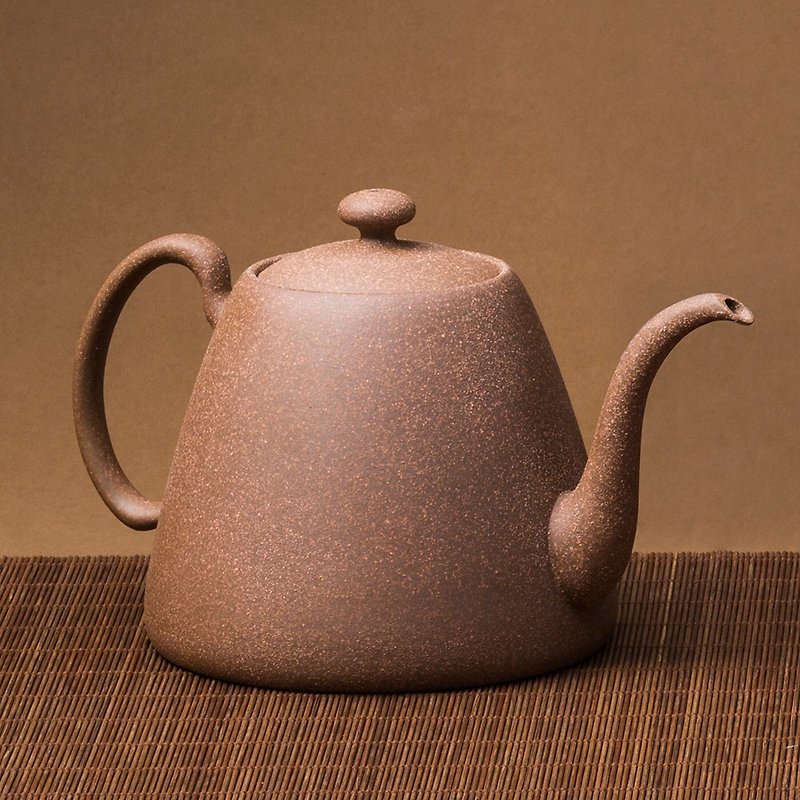 陶作坊│老岩泥手沖壺 - 咖啡壺/咖啡周邊 - 其他材質 咖啡色