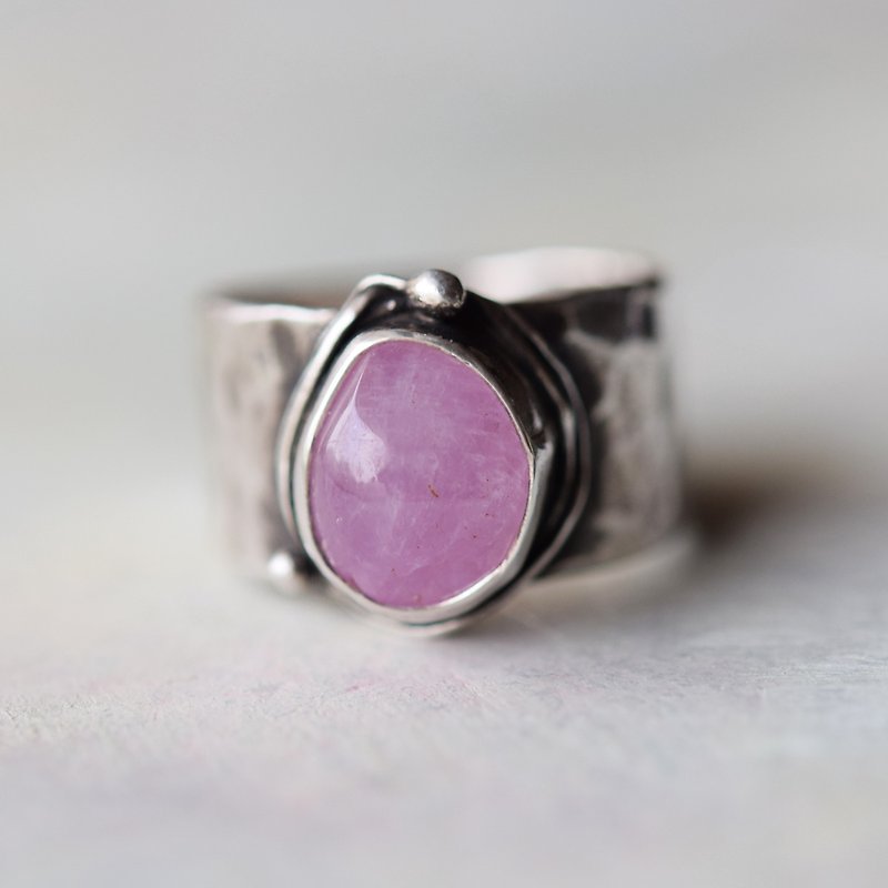morganite Silver 950 ring - General Rings - Gemstone Pink