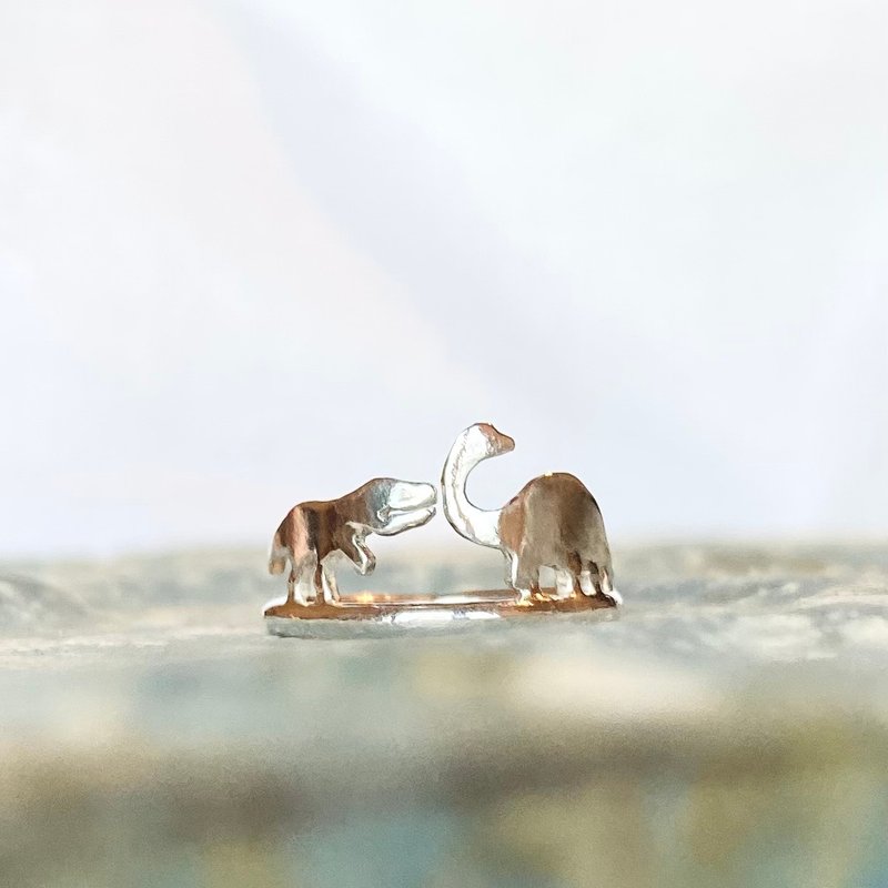 MIH 金工首飾 | 恐龍時代 純銀戒指 dinosaur ring - 戒指 - 純銀 銀色