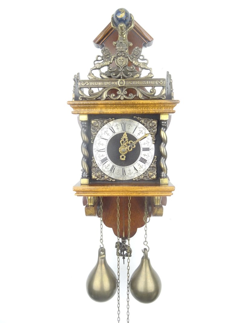 Zaanse Dutch Wall Clock Vintage Antique 8 day (Warmink WUBA Junghans Era) - นาฬิกา - ไม้ สีนำ้ตาล