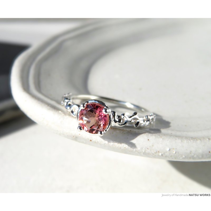 ピンク トルマリン リング / Gem and Botanical Pink Tourmaline Ring 214 - リング・指輪 - 宝石 ピンク