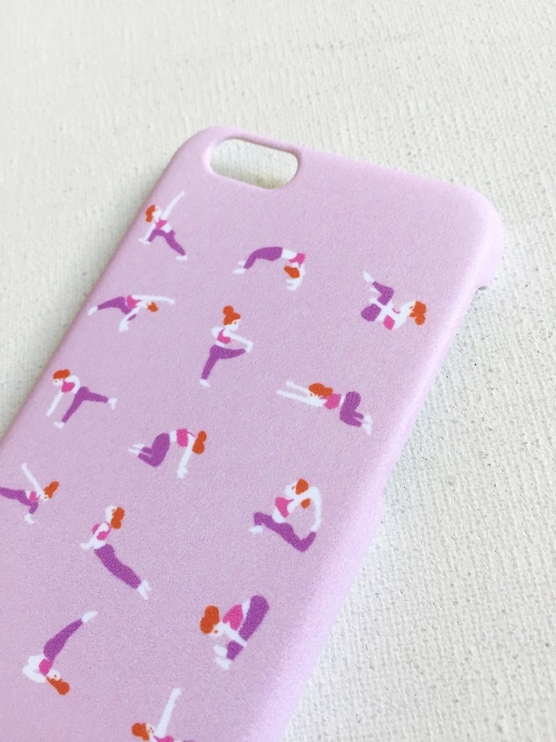 瑜珈手機殼 客製化手機殼 iphone7 - 手機殼/手機套 - 塑膠 粉紅色