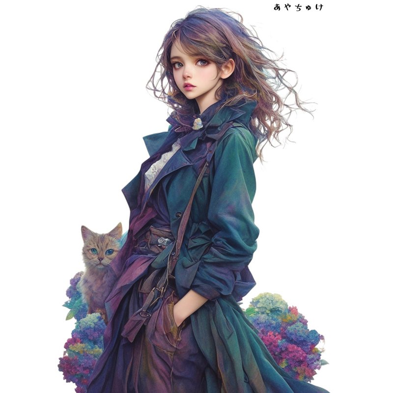 【6月中旬新作】07-096-0231 コラージュステッカー - 貼紙 - 紙 