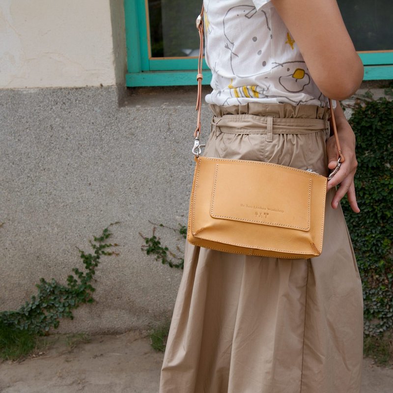 クロスボディバッグ フラットバッグ 体験レッスン 台中審計店 - レザークラフト - 革 