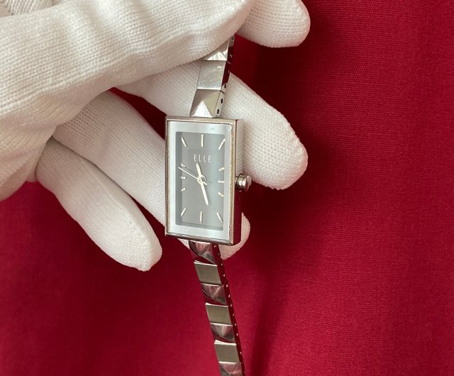 Silver clearance rectangle watch