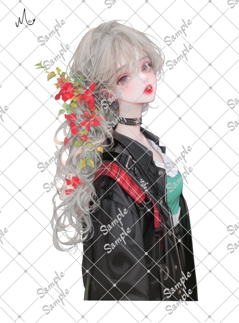 オリジナル人物ステッカー10月新作 - 貼紙 - 紙 
