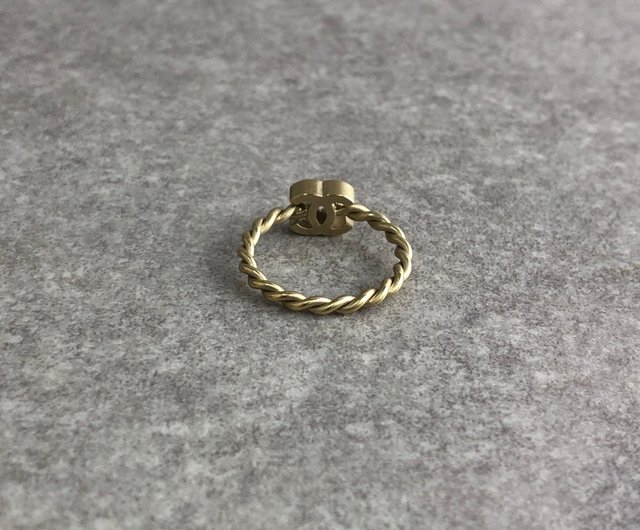 Direct from Japan, branded used packaging] CHANEL ring, gold