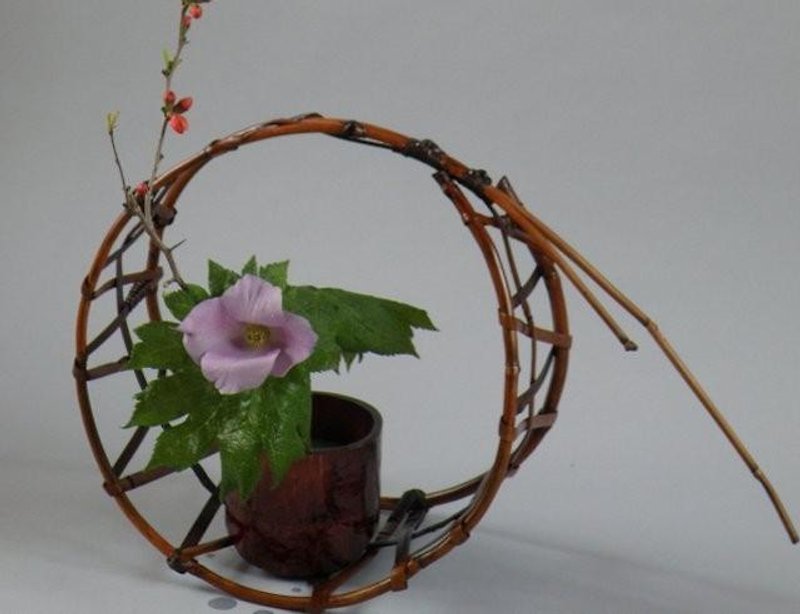 Flower basket waterwheel - ของวางตกแต่ง - ไม้ไผ่ 