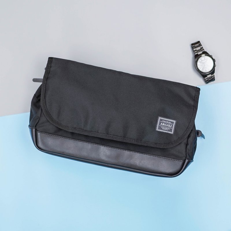 Tank Shoulder Bag BLACK - กระเป๋าแมสเซนเจอร์ - วัสดุอื่นๆ สีดำ