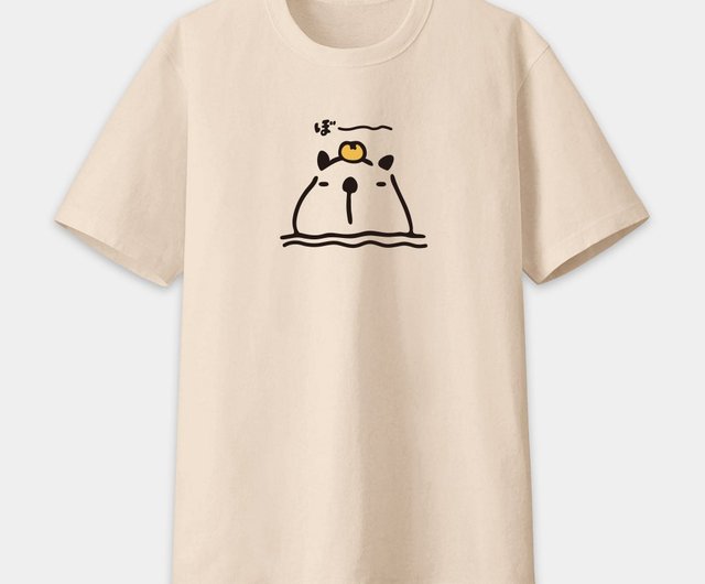 Cotton Short Sleeved T-Shirt [Animals Family] | Capybara