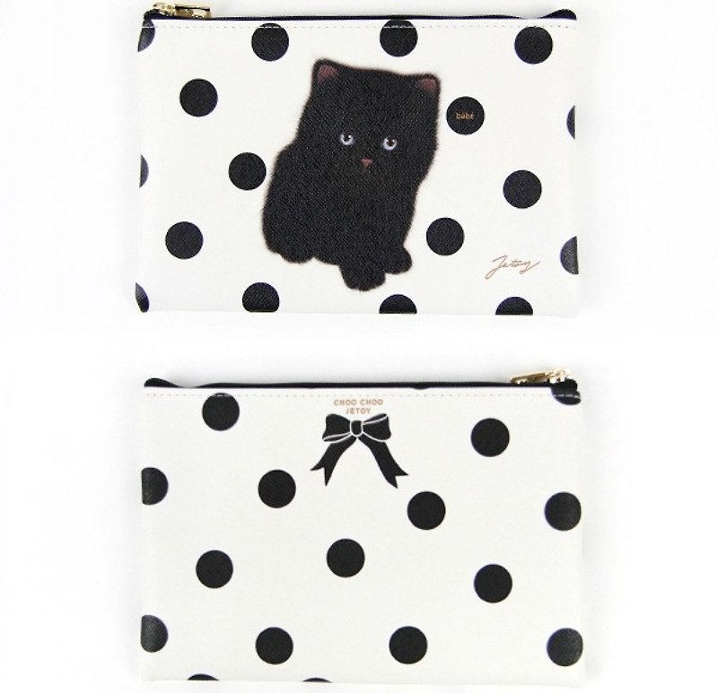 Jetoy, sweet cat lightweight universal package _Bebe J1605709 - Toiletry Bags & Pouches - Other Materials White