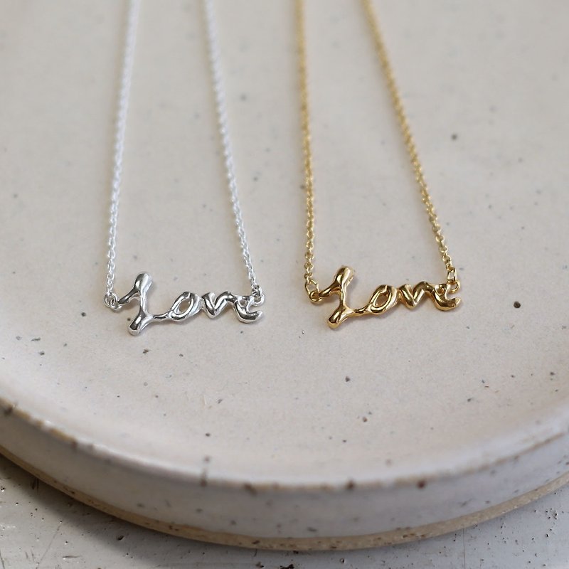 Love necklace - Necklaces - Sterling Silver Silver