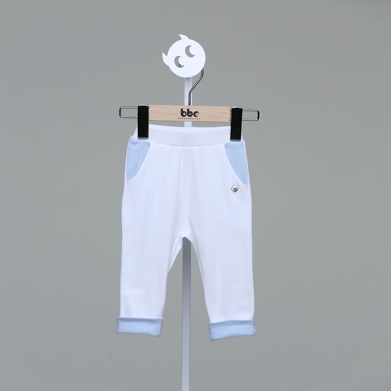 Miyue Gift Box Boy Pants Pants Set - ของขวัญวันครบรอบ - ผ้าฝ้าย/ผ้าลินิน สีน้ำเงิน