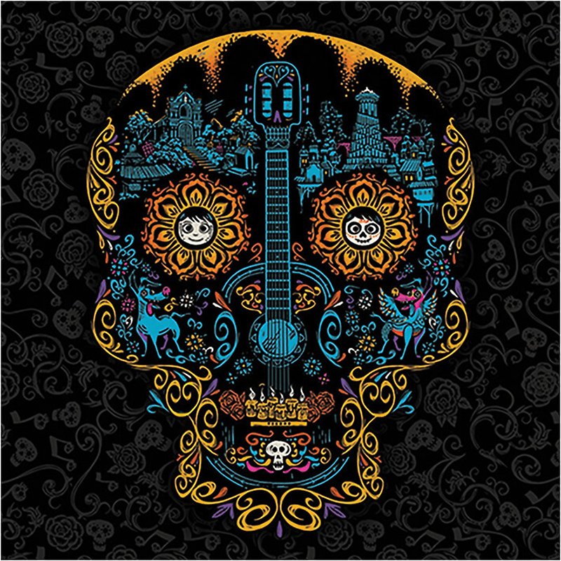 【Coco Nightclub】COCO Totem Skull 40X40 Frameless Painting - โปสเตอร์ - วัสดุอื่นๆ หลากหลายสี
