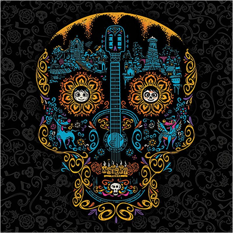 【Coco Nightclub】COCO Totem Skull 40X40 Frameless Painting - Posters - Other Materials Multicolor