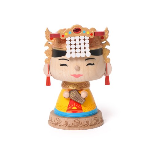 ♥韓国古筆　公心如日月　掛軸　龍水山人筆　掛軸　骨董　古玩 新年神明】觀世音菩薩媽祖彈簧搖頭公仔新年送禮Wooderful life