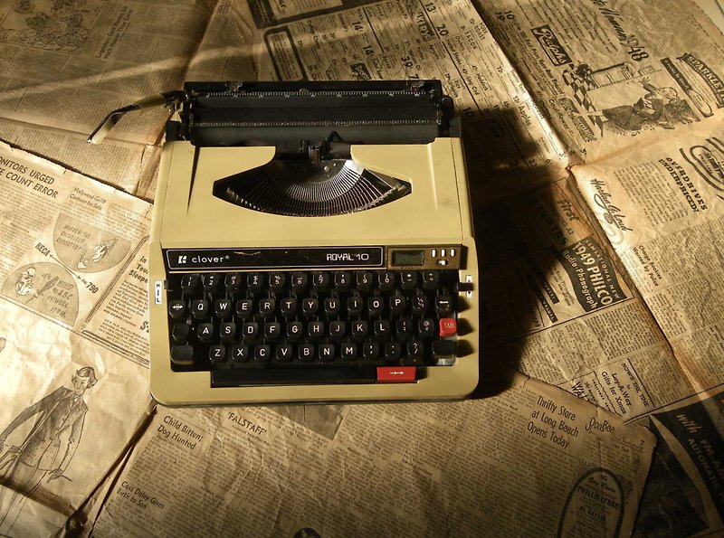 [OLD-TIME] Early typewriter #A-1 - ของวางตกแต่ง - วัสดุอื่นๆ สีกากี