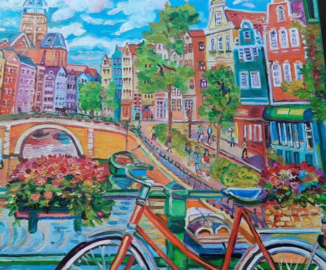 シティアート イタリア絵画 アムステルダム オリジナルアート