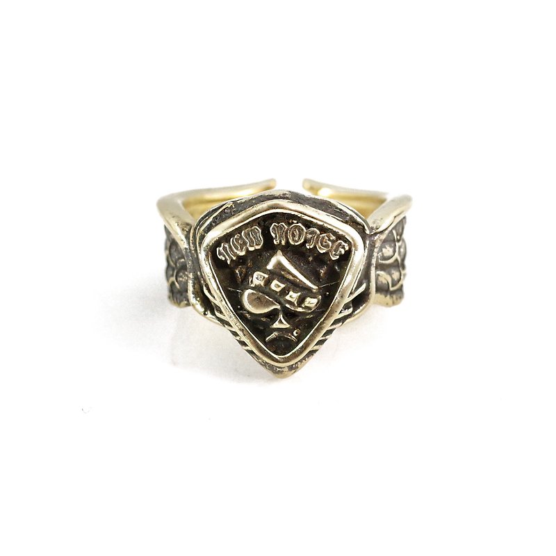 Spades PICK Wings Ring - General Rings - Other Metals Gold