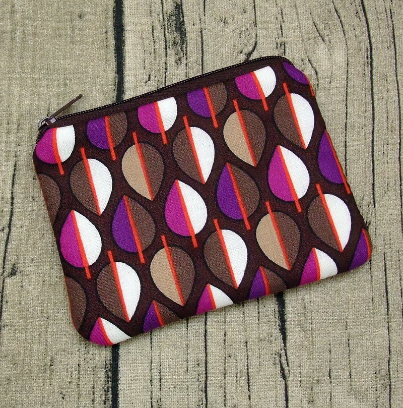 Zipper pouch / coin purse (padded) (ZS-244) - Coin Purses - Cotton & Hemp Multicolor