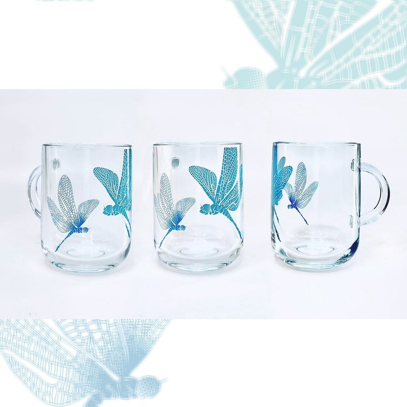 點水蜻蜓 玻璃馬克杯 - 咖啡杯/馬克杯 - 玻璃 透明