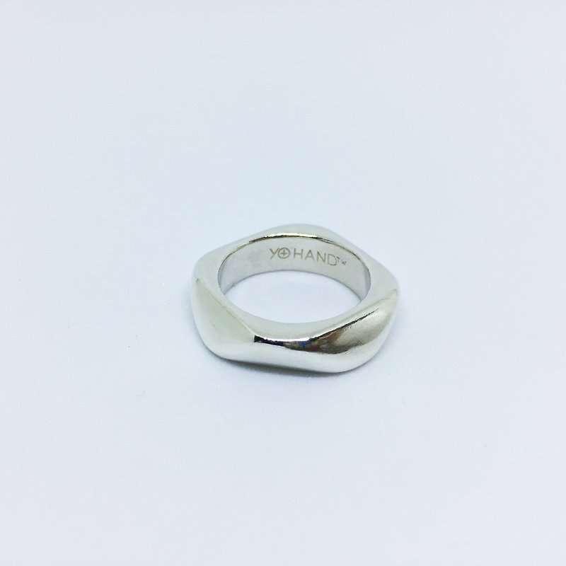 ► silver ring radius ◄ 925 silver silver ring hand ring neutral Nvjie - General Rings - Other Metals Gray