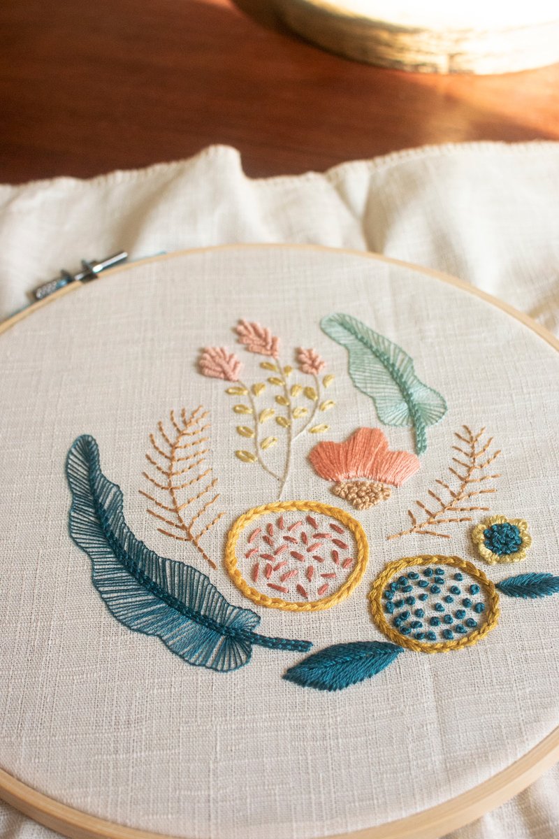 三人成行 專案/體驗/課程 繡女養成計畫 基礎刺繡 - 編織/羊毛氈/縫紉 - 棉．麻 